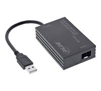 Inline Adaptateur réseau USB-A vers SFP pour Connexion à Fibre Optique Gigabit Ethernet 10/100/1000 MB/s, Compatible avec Windows, macOS, Linux, 66659N