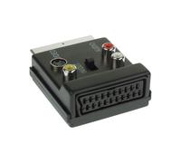 InLine® adaptateur S-VHS/Scart, Scart prise/prise femelle à 3x Cinch / 1x S-VHS prise femelle
