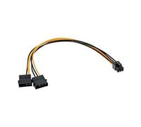 InLine - Adaptateur secteur - alimentation interne 4 plots (M) pour Alimentation PCIe de 6 broches (M) - 25 cm - bloqué