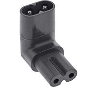 InLine® Adaptateur Secteur IEC 60320 C8/C7, coudé vers Le Haut/Bas 2 pôles.