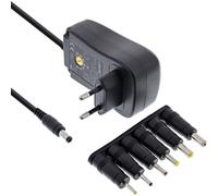 InLine® adaptateur secteur universel 30W avec USB, 110-240V à 3-12V, max. 2500mA