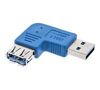 InLine Adaptateur USB 3.0 coudé vers la Gauche à 90° connecteur USB A vers Port USB A