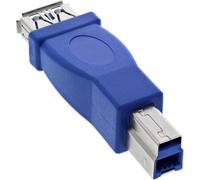 InLine® adaptateur USB 3.0, prise femelle A sur prise mâle B