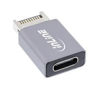 InLine® Adaptateur USB 3.2 Interne USB-E Panneau Avant mâle vers USB-C Femelle