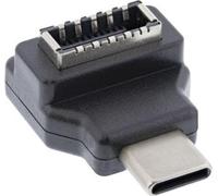 InLine® Adaptateur USB 3.2, USB-C mâle vers USB-E femelle interne en façade