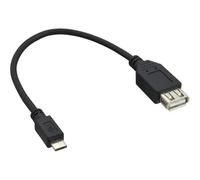 InLine - Adaptateur USB - USB (F) pour Micro-USB Type A (M) - USB 2.0 - 15 cm - noir