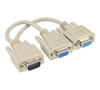 Câble adaptateur VGA en Y, prise VGA sur 2x prise VGA femelle