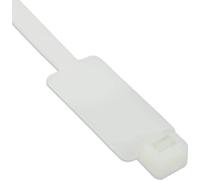InLine® attache-câbles avec champ de marquage, longueur 200mm, largeur 4,8mm, 100 pcs., naturel