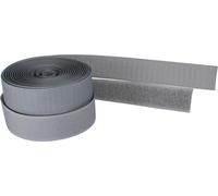 InLine® attache-câbles, velcro en 2 parties, 25mm, gris, 3m