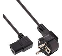 InLine® B-16752N Pack de 45 pièces en vrac Câble réseau InLine®, contact de protection anguleux sur prise dispositifs froids C13 anguleux à gauche, 1m, noir