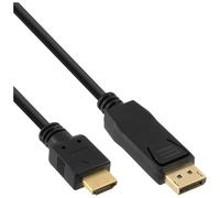 InLine B-17182 câble vidéo et adaptateur 2 m DisplayPort HDMI Noir