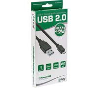 InLine® Basic Câble Micro-USB 2.0, USB-A à Micro-B ST/ST, noir, 1m