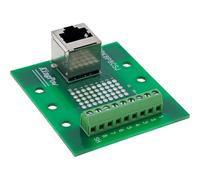 InLine Bloc terminal pour rail DIN femelle RJ45 vertical bornes à vis 8 broches adaptateur rail DIN pour projets de réseau 92505A