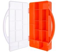 InLine® boîte pour petites pièces, 11 compartiments, dimensions : 271x186x40mm, orange
