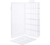 InLine® boîte pour petites pièces, 18 compartiments, dimensions : 207x110x27mm, transparent