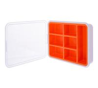 InLine® boîte pour petites pièces, 7 compartiments, dimensions : 180x140x40mm, orange