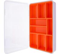 InLine® boîte pour petites pièces, 9 compartiments, dimensions : 290x185x45mm, orange