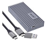 InLine Boîtier SSD USB4 M.2, USB-C vers M.2 NVMe, aluminium, jusqu'à 40 Go/s, compatible Thunderbolt 3/4, kit d'accessoires inclus