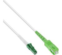 InLine® câble à fibres optiques simplex, FTTH, LC/APC 8° à SC/APC 8°, 9/125µm, OS2, 20m