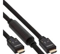 - Câble HDMI avec Ethernet - HDMI mâle pour HDMI mâle - 25 m - triple paire torsadée blindée - noir - moulé, support 4K, actif