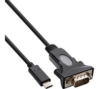 InLine Câble Adaptateur 33308l C Adaptateur USB vers Série 9 Broches D-SUB mâle avec 9-25 Broches 1,8 m