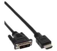 InLine - Câble adaptateur - DVI-D mâle pour HDMI mâle - 30 cm - noir - vis moletées