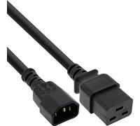 InLine® câble adaptateur réseau, IEC-60320 C14 sur C19, max 10A, 1m