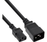 InLine® câble adaptateur réseau, IEC-60320 C20 sur C13, 3x1,5mm², max 10A, 1m
