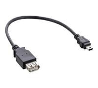 InLine® câble adaptateur USB 2.0, prise femelle A sur prise mini-5 broches, 0,2m