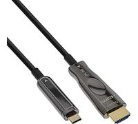 InLine® Câble AOC avec écran USB Type-C vers HDMI mâle 25 m