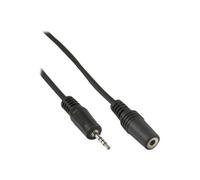 InLine - Câble audio - jack micro 4 pôles mâle pour mini jack 4 pôles femelle - 2 m - noir