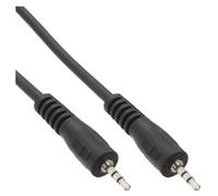 InLine - Câble audio - jack micro stéréo mâle pour jack micro stéréo mâle - 5 m - noir