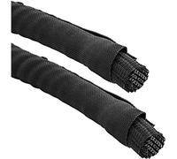 InLine Câble Canal, Tissu Polyester Tuyau tressé avec Manteau, selbstverschließend 10mm Durchmesser, 5m Noir