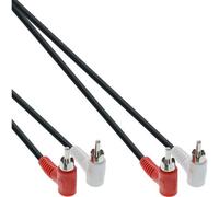 InLine® Câble Cinch, 2x Cinch, prise/prise coudée, 1,2m