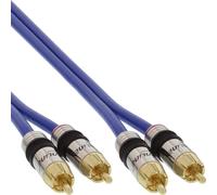 InLine® Câble Cinch AUDIO, PREMIUM, 2x Cinch mâle / mâle, 2m