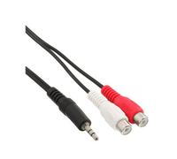 InLine® câble Cinch/Jack, 2x RCA femelle à 3,5mm jack mâle, 2m