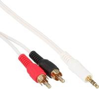 InLine® câble Cinch/Jack, 2x RCA mâle à 3,5mm jack mâle, 5m