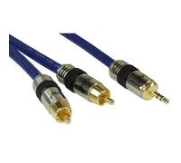InLine Câble mini jack / RCA Mini jack 3,5 mm vers 2 x RCA 15 m (Import Allemagne)