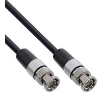InLine Câble coaxial BNC 12G-SDI 4K 60 Hz 75 ohms, câble vidéo SDI professionnel avec connecteur BNC pour installations de studio de broadcast AV, 15 m, 10815S