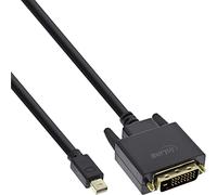 InLine Câble adaptateur Mini DisplayPort (M) vers DVI‑D (24 et 1) 50 cm Noir