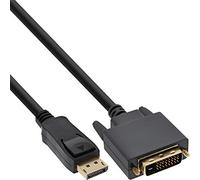 InLine® Câble convertisseur DisplayPort vers DVI Noir 10 m