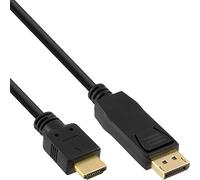 InLine Câble convertisseur DisplayPort vers HDMI 17180 – 10 m Noir