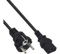 InLine Câble D’Alimentation 16651N CEE 7/7 Vers C13 0,3m Noir Lot De 10