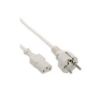 InLine - Câble d'alimentation - connecteur IEC (M) pour alimentation (M) - 1.5 m - moulé - gris Gris G