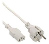 InLine - Câble d'alimentation - connecteur IEC (M) pour alimentation (M) - 1.5 m - moulé - gris