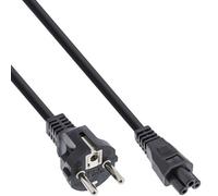 InLine® câble d'alimentation pour Notebook, 3 broches femelle, noir, 1m