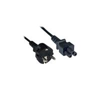 InLine - Câble d'alimentation - power CEE 7/7 (M) pour IEC 60320 C5 - 3 m - noir Noir G