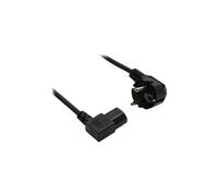 InLine Câble d'alimentation 16752L IEC C13 pour CEE 7/7 1,8 m angle gauche noir