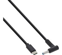 InLine® Câble de Charge USB Type C vers HP pour Ordinateur Portable (Rond/Petit) 2 m