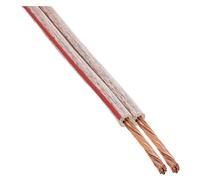 InLine - Câble de haut-parleur - 2.5 mm² - fil dénudé pour fil dénudé - 50 m - transparent